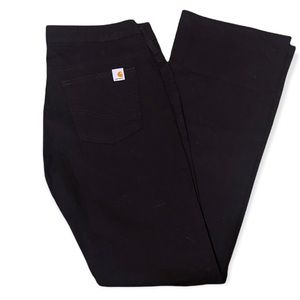 Carhartt women’s curvy fit boot cut mid rise black jeans